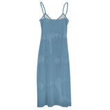 Airforce Blue Horizon Sling Ankle Long Dress