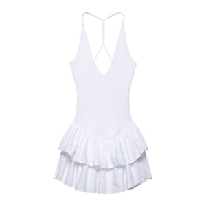 Women's Hanging Neck Layered Camisole Dress