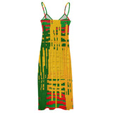 Safari Invaders Sling Ankle Long Dress