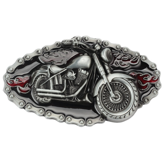Silver Plating Metal Motorcycle Belt Buckles