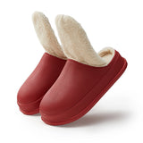 EVA Waterproof Couples Cotton Customized Plush Slippers