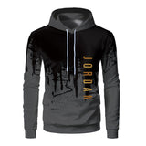 Men's Hooded Sweatshirt Drawstring Sportswear Two Piece Outfit Set