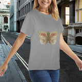 Bison Hide Butterfly Women's T-Shirt Made in USA