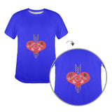 Arrow Through Love Hearts Women's T-Shirt Made in USA