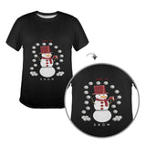 Alto Cheerful Snowman Women's T-Shirt Made in USA