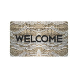 Arrow Town Burlap Doormat 30"x18"(Rubber)(Made In USA)