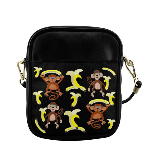 Bananas Monkeys Sling Bag (Model 1627)