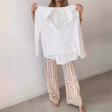 Women's Printed Loose Fitting Two-Piece Set