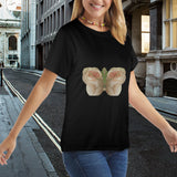 Bison Hide Butterfly Women's T-Shirt Made in USA