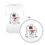 Alto Cheerful Snowman Women's T-Shirt Made in USA