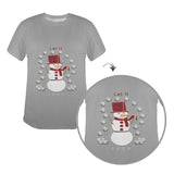 Alto Cheerful Snowman Women's T-Shirt Made in USA