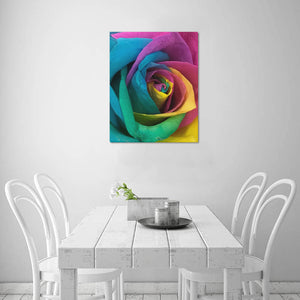 Band of Colors Flora Frame Canvas Print 16"x20"(Made in USA)