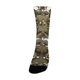 Almond Frost Shadow Custom Socks for Women