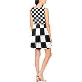 Women's Sleeveless Skater Dress (Model D19)