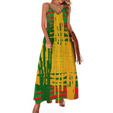 Safari Invaders Sling Ankle Long Dress