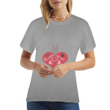 Arrow Through Love Hearts Women's T-Shirt Made in USA