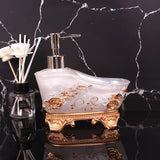 European Liquid Soap Bottle Resin Bathtub Shape Dispenser