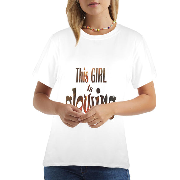 This Girl is Glowing Women's T-Shirt Made in USA