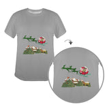 Santa Reindeers Women's T-Shirt Made in USA