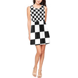 Women's Sleeveless Skater Dress (Model D19)