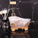 European Liquid Soap Bottle Resin Bathtub Shape Dispenser