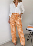 Women's Printed Loose Fitting Two-Piece Set