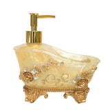 European Liquid Soap Bottle Resin Bathtub Shape Dispenser