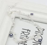 Minimalist Bobo Pearl Eye Pendant Ankle Bracelet