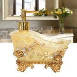 European Liquid Soap Bottle Resin Bathtub Shape Dispenser