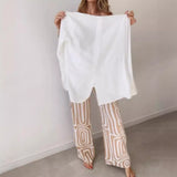 Women's Printed Loose Fitting Two-Piece Set