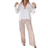 Women's Printed Loose Fitting Two-Piece Set