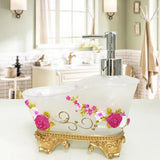 European Liquid Soap Bottle Resin Bathtub Shape Dispenser