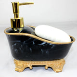 European Liquid Soap Bottle Resin Bathtub Shape Dispenser