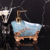 European Liquid Soap Bottle Resin Bathtub Shape Dispenser