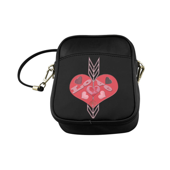 Assorted Love Hearts Sling Bag (Model 1627)