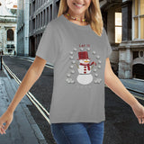 Alto Cheerful Snowman Women's T-Shirt Made in USA