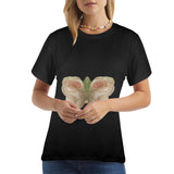 Bison Hide Butterfly Women's T-Shirt Made in USA