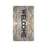 Arrow Town Burlap Doormat 30"x18"(Rubber)(Made In USA)