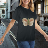 Bison Hide Butterfly Women's T-Shirt Made in USA