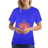 Arrow Through Love Hearts Women's T-Shirt Made in USA