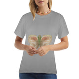 Bison Hide Butterfly Women's T-Shirt Made in USA