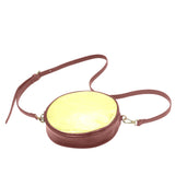 Chenin Golden Rod Round Messenger Bag (Model 1647)