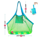 Beach Solid Color High Density Oxford Fabric Mesh Tote Bag