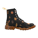Leaves Pine Cones Martin Boots For Women Model 1203H
