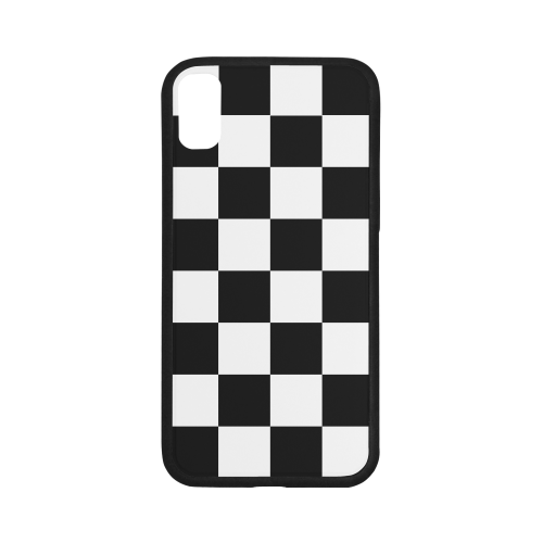 Black White Checkers iPhone X Case