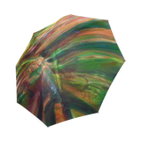 Abstract Colorful Glass Foldable Umbrella