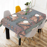 Raven Pale Sky Cotton Linen Tablecloth 52"x 70"
