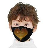 Love Conquers All Heart Mouth Mask