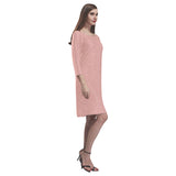 Sea Pink Sundown Rhea Loose Round Neck Dress(Model D22)