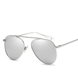 Women Alloy Pilot Aviation Gradient Vintage Anti-Reflective UV400 Sunglass